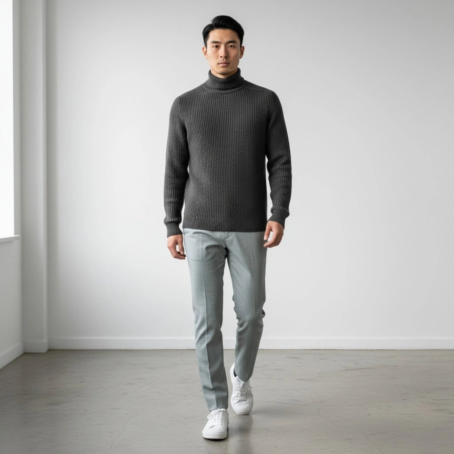 UNIT Hamburg - Gran Sasso, Rainwool Turtleneck, schwarz - Gran Sasso