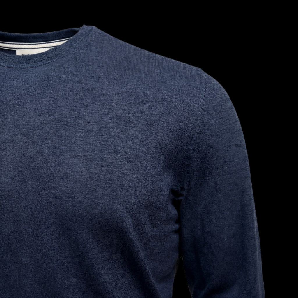 UNIT Hamburg - Gran Sasso, Travel Wool, Rundhals, navy - Gran Sasso