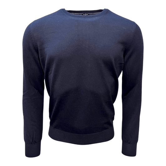 UNIT Hamburg - Gran Sasso, Travel Wool, Rundhals, navy - Gran Sasso