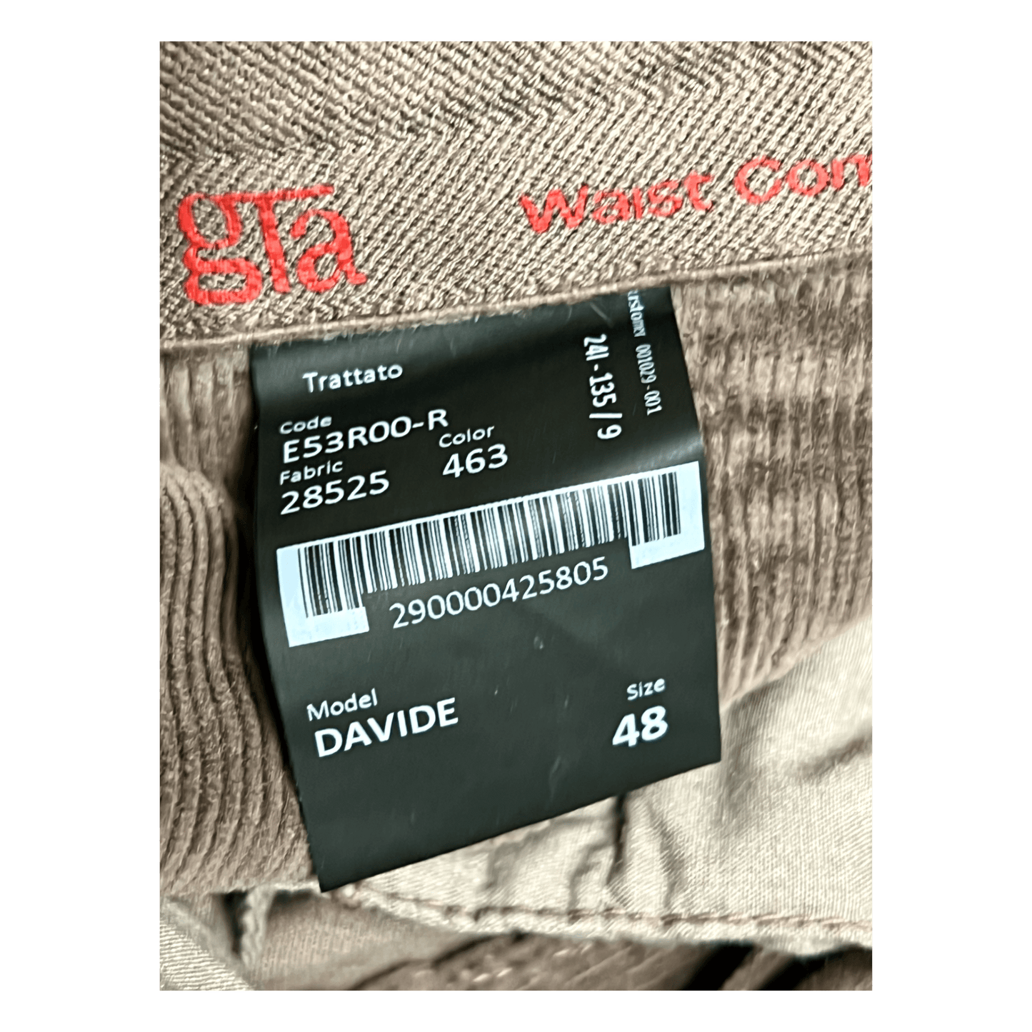 GTA il Pantalone, feine Cordhose, dove beige - UNIT Hamburg