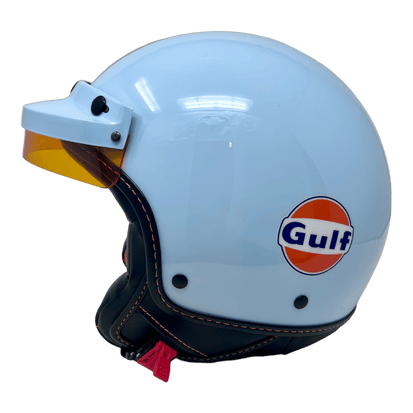 GULF、ニュージェット、ガルフロゴ、ライトブルーにオレンジの