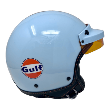 GULF、ニュージェット、ガルフロゴ、ライトブルーにオレンジの