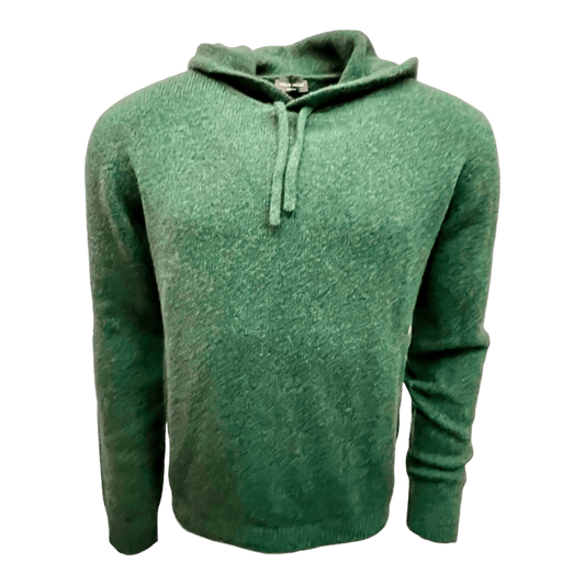 UNIT Hamburg - Hoodie aus Merinowolle & Baby Kamelhaar – luxuriöser Kapuzenpullover in Grün - Roberto Collina