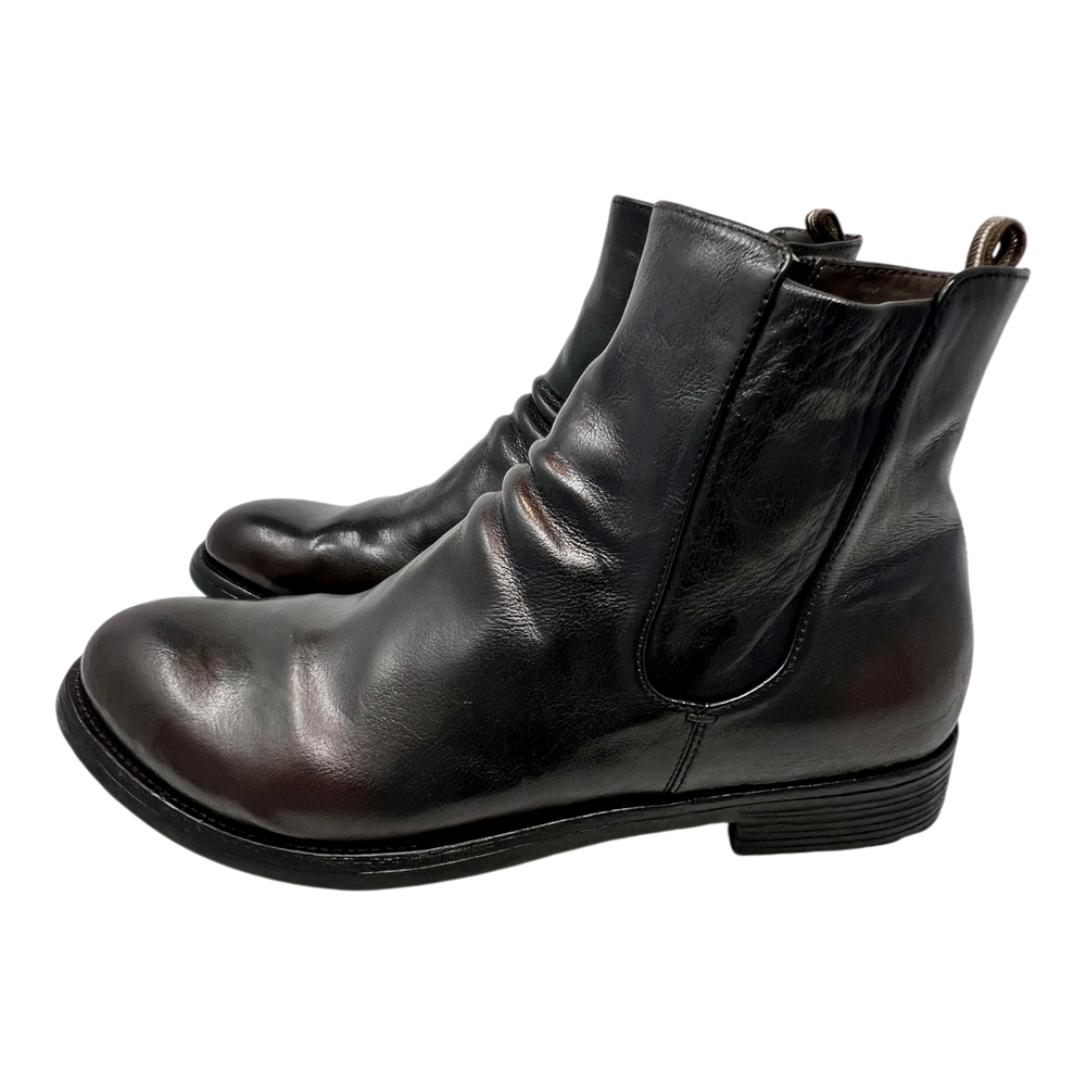 Officine Creative Chelsea Zip Boot Patina, schwarzbraun