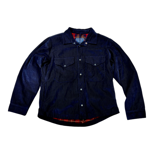 Manifattura Ceccarelli Cordhemd Heavy Shirt Dunkelblau