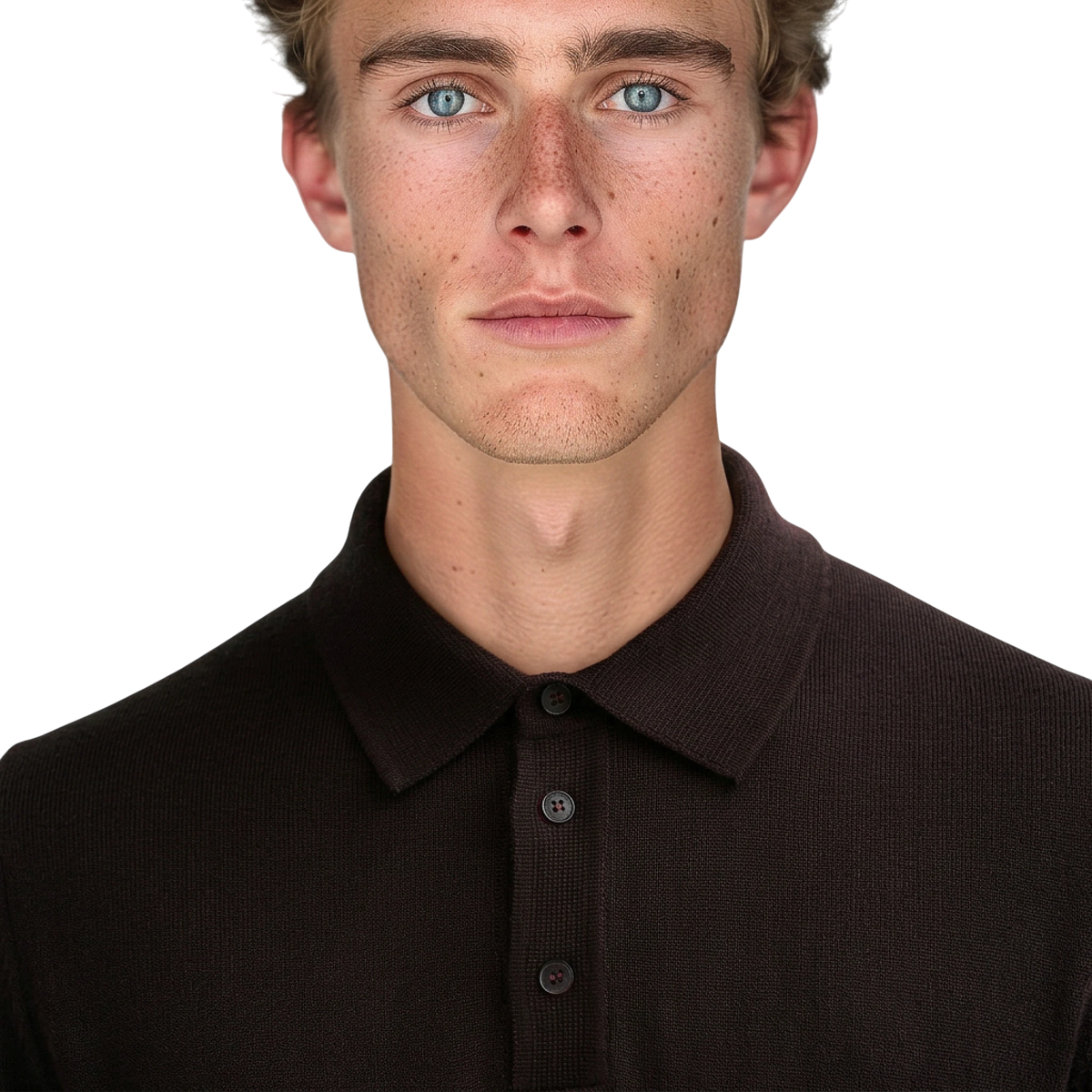Roberto Collina Merino-Poloshirt Dunkelbraun
