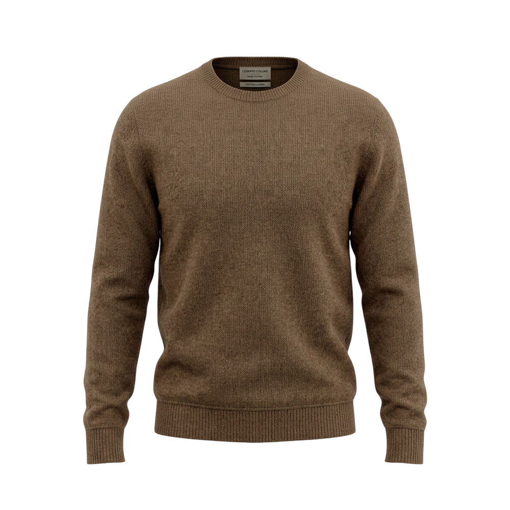 Roberto Collina, Merino / Baby Kamel, Rundhals, vicuna braun
