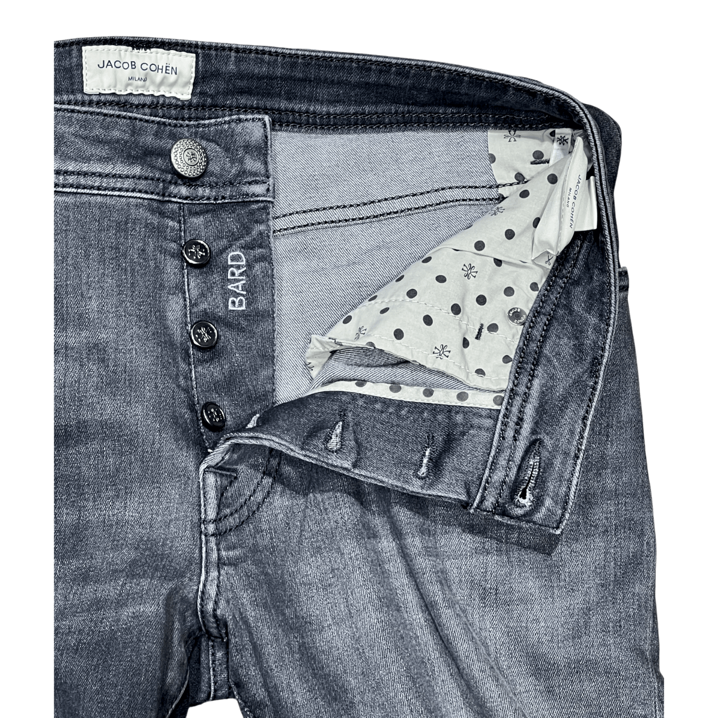 UNIT Hamburg - Jacob Cohën, Bard, grau, dark grey label - Jacob Cohën