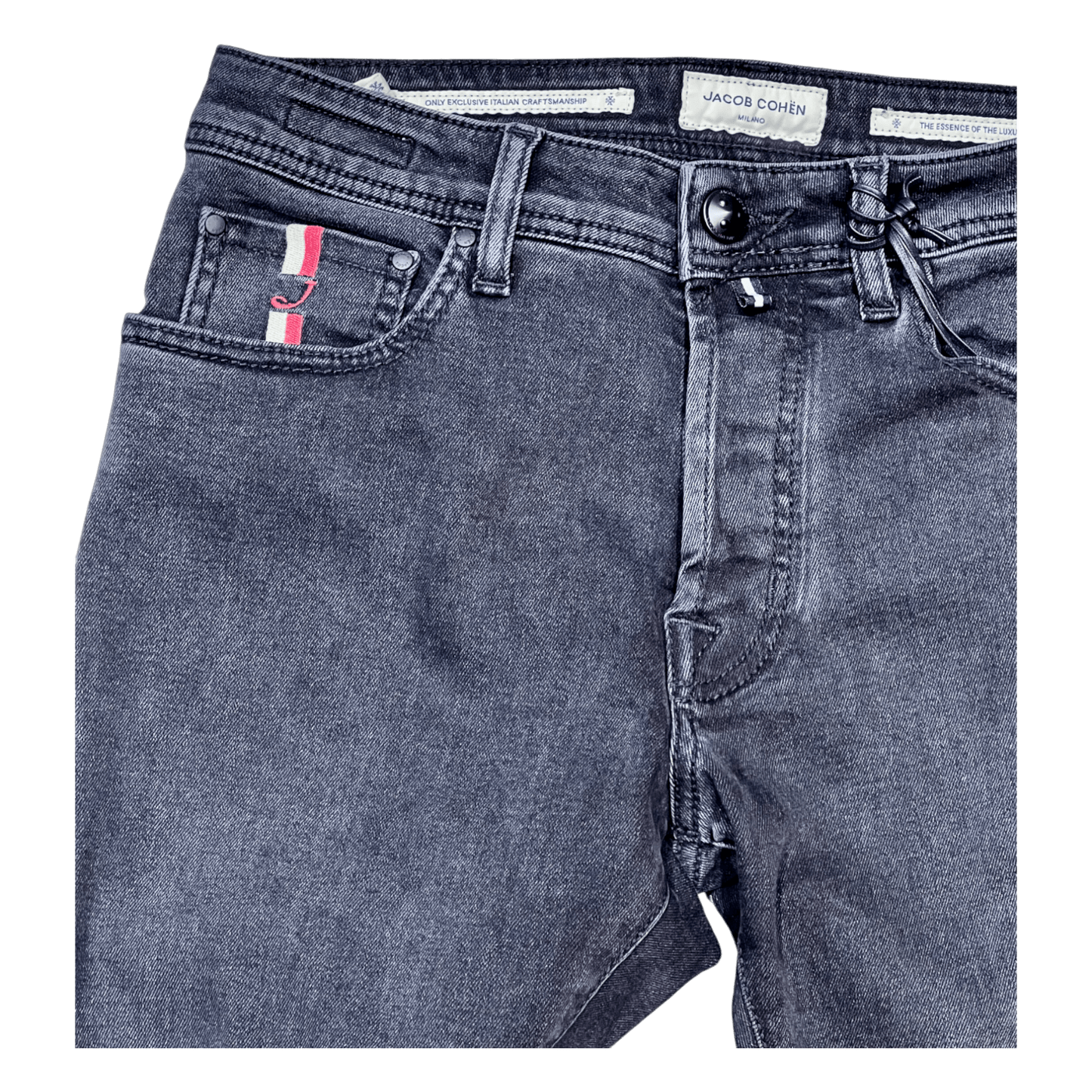 UNIT Hamburg - Jacob Cohën, BARD, red white stripe label, black washed - Jacob Cohën