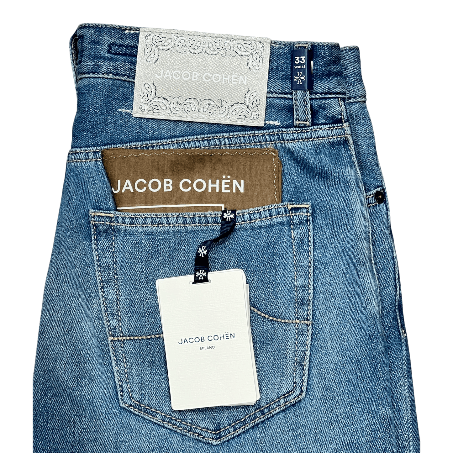 UNIT Hamburg - Jacob Cohën JUDE Mid Blue – dezente Dirty Wash, midblu - Jacob Cohën