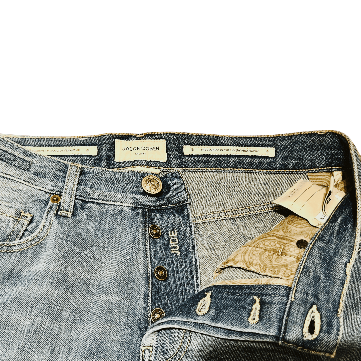 UNIT Hamburg - Jacob Cohën JUDE Mid Blue – dezente Dirty Wash, midblu - Jacob Cohën