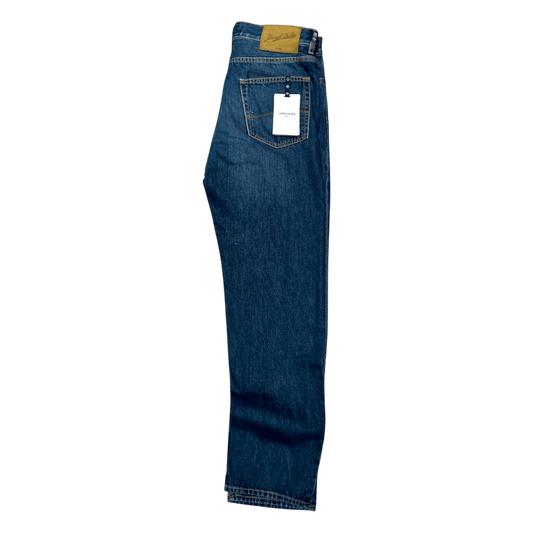 UNIT Hamburg - Jacob Cohën, Modell Sean, mustard label, denim blau - Jacob Cohën