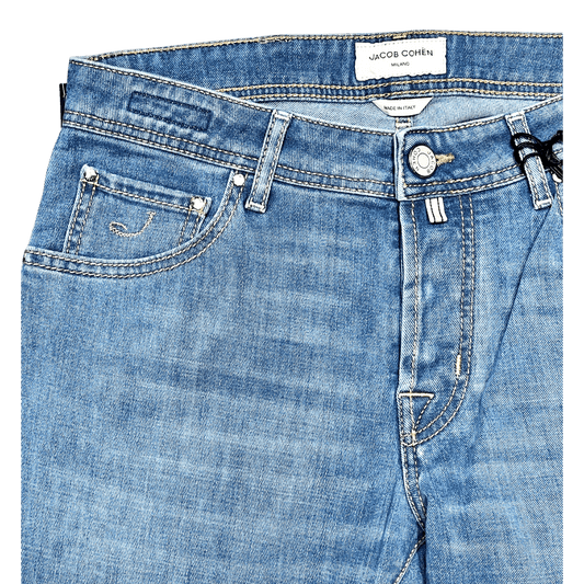 UNIT Hamburg - Jacob Cohën, Nick Slim, rosa Patch, hellblau - Jacob Cohën