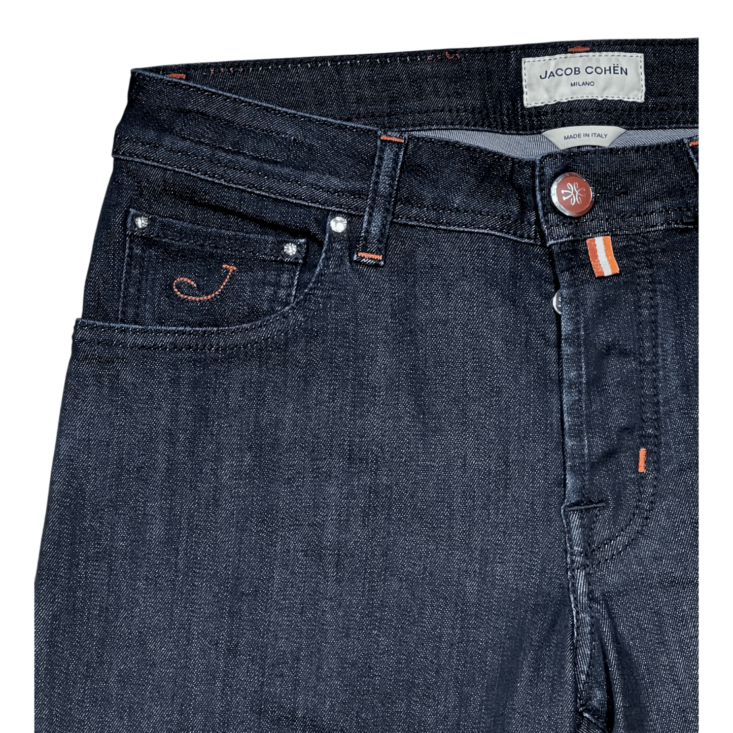 UNIT Hamburg - Jacob Cohën, Nick Slim, rostrotes label, navy - Jacob Cohën