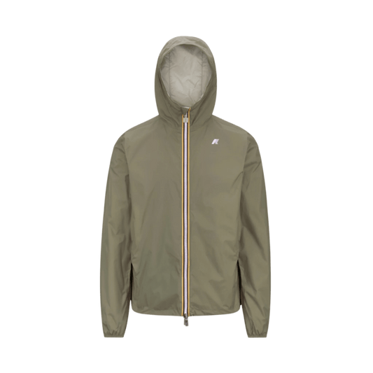 UNIT Hamburg - K‑Way Jake Plus.2 Reversible Jacke – Grün/Beige - K - WAY