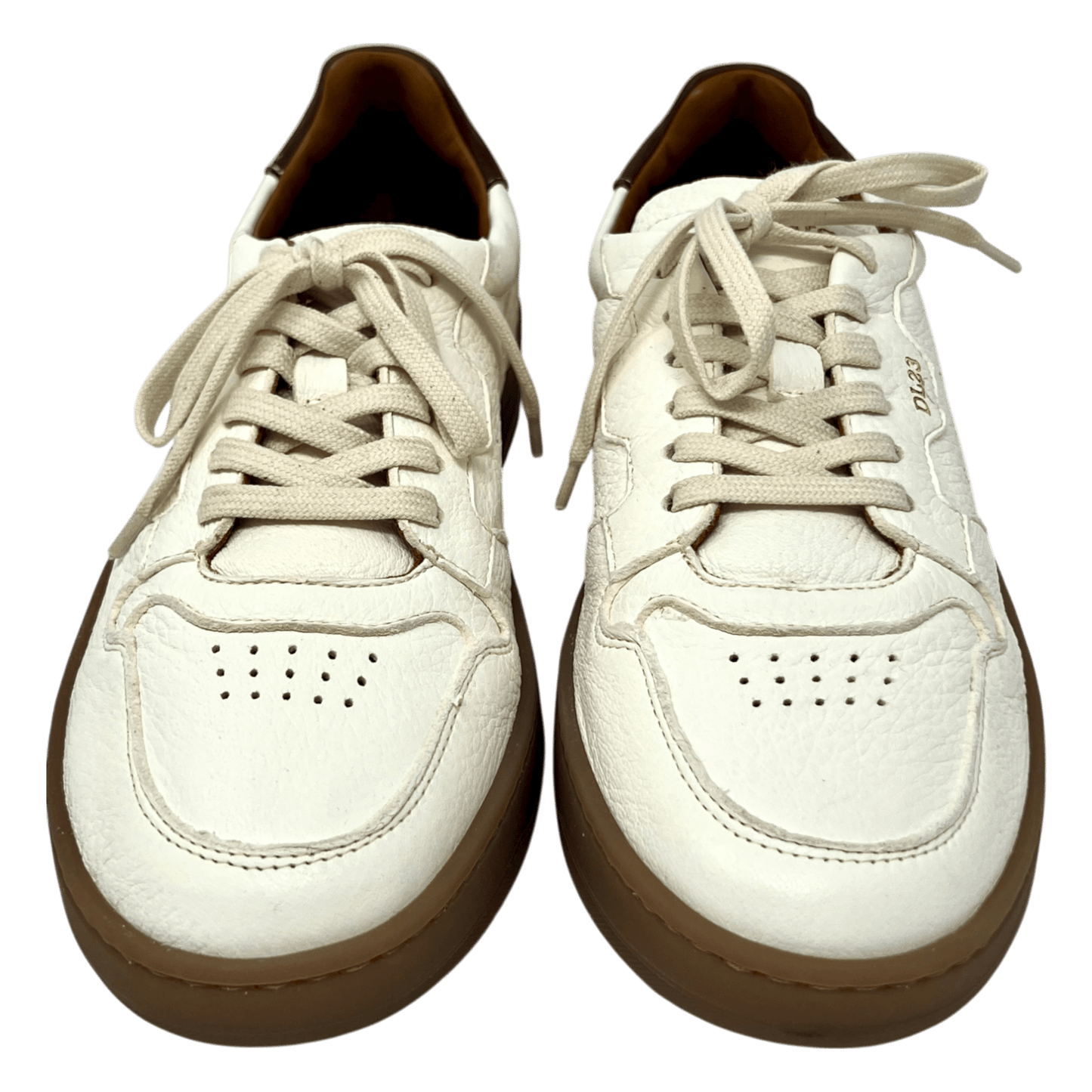 UNIT Hamburg - Lemargo, Jannik Sneaker, Hirschleder, Naturgummisohle, weiß mit chianti - Lemargo