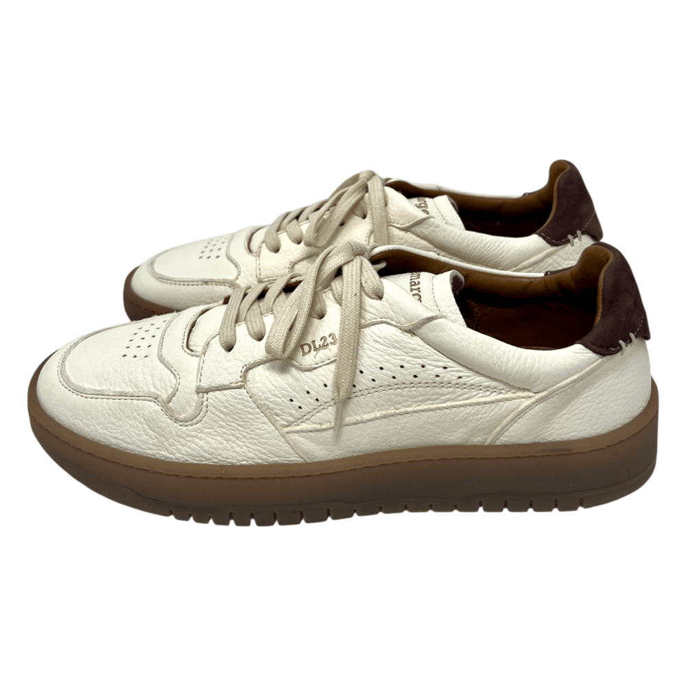 UNIT Hamburg - Lemargo, Jannik Sneaker, Hirschleder, Naturgummisohle, weiß mit chianti - Lemargo