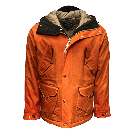 UNIT Hamburg - Manifatture Ceccarelli, New Fisherman Parka, gewachste Baumwolle, orange - Ceccarelli