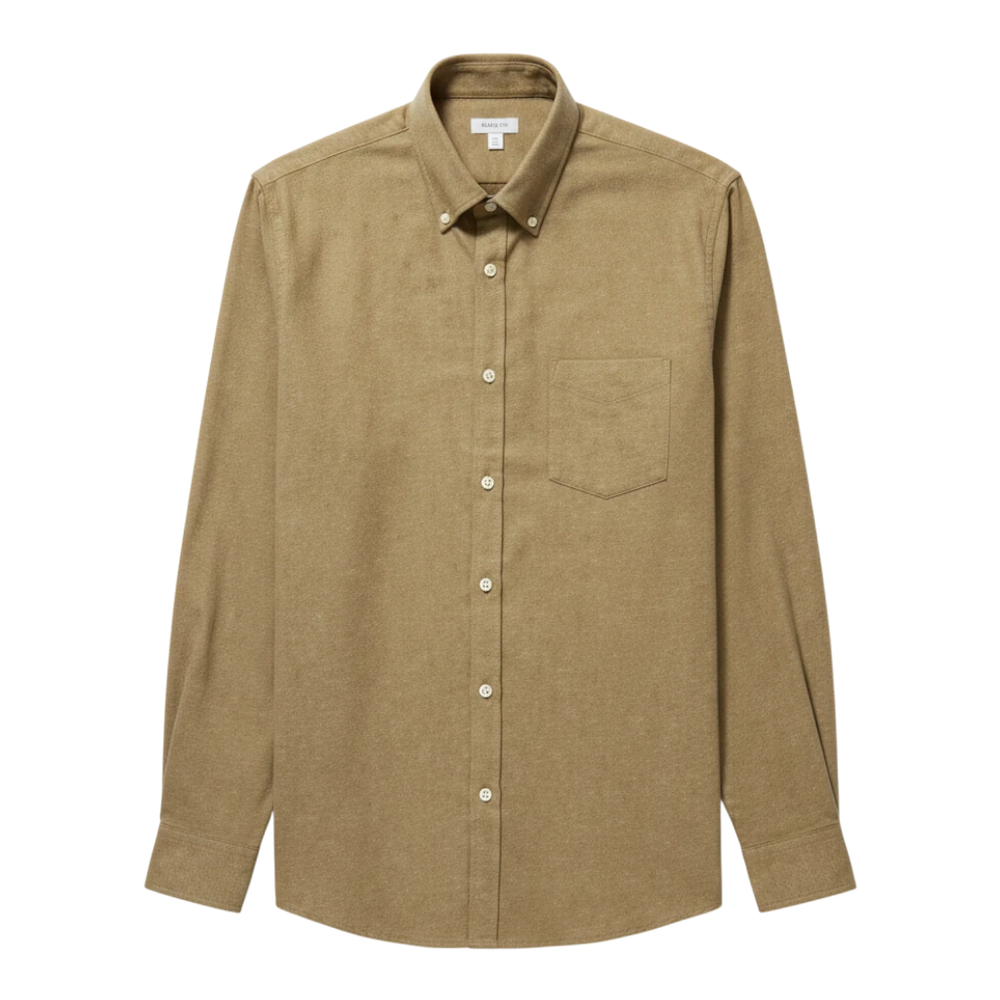 Camicia in flanella di cotone spazzolato Sunspel MSHT2131