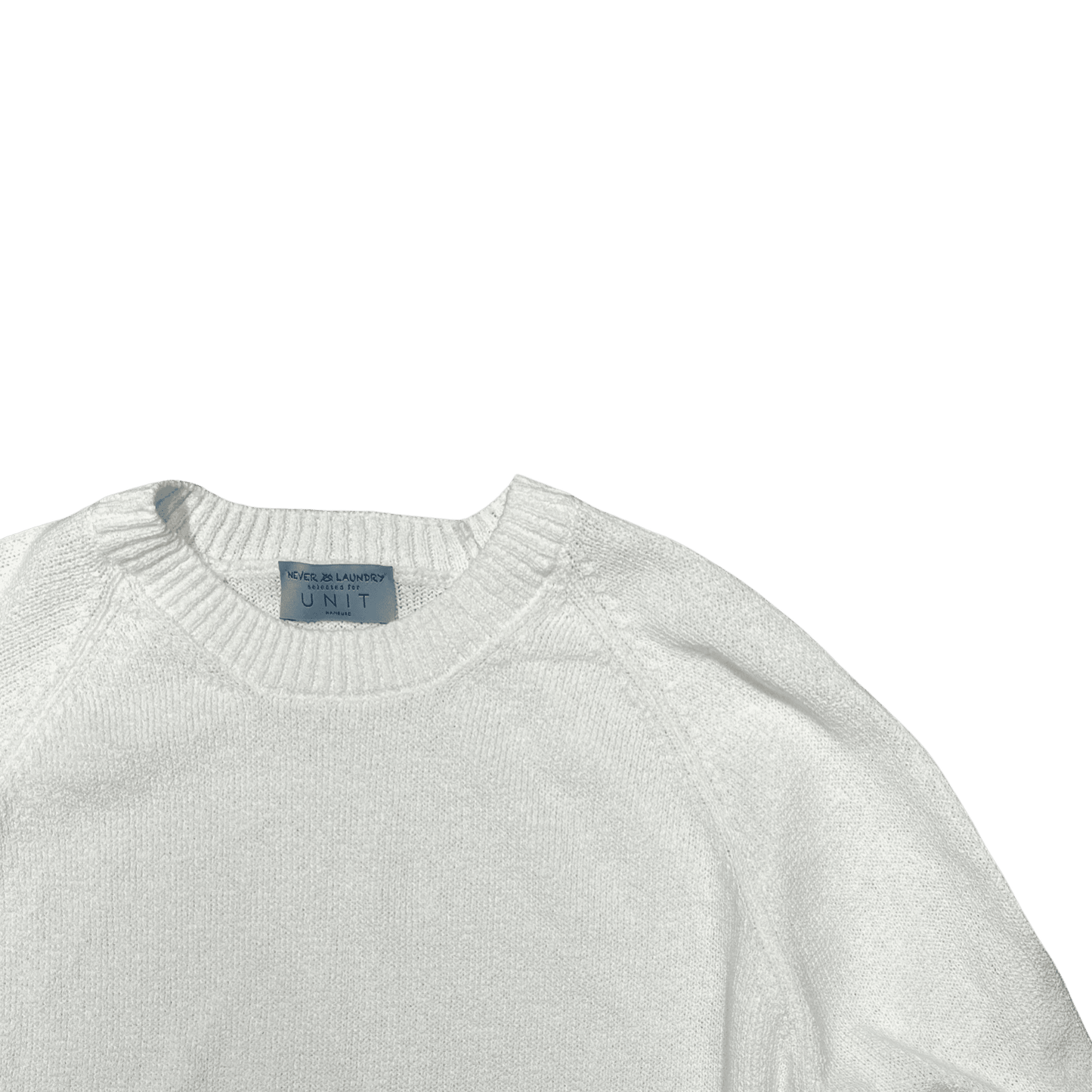 UNIT Hamburg - Never Laundry, Baumwolle/Cashmere Raglan, Wollweiß - Never Laundry