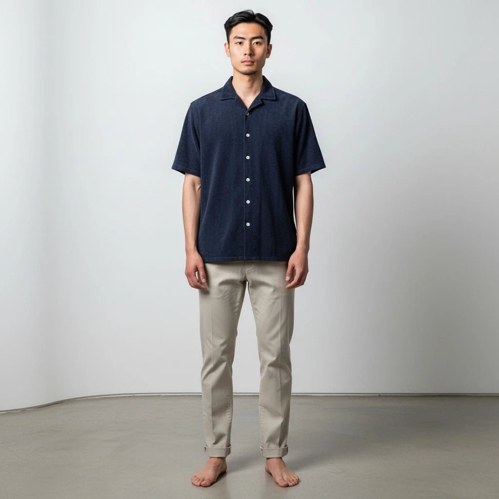 UNIT Hamburg - Never Laundry, Frottee - Hemd, Mailandblau - Never Laundry