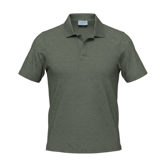 UNIT Hamburg - Never Laundry, Leinen Polo military grey - Never Laundry