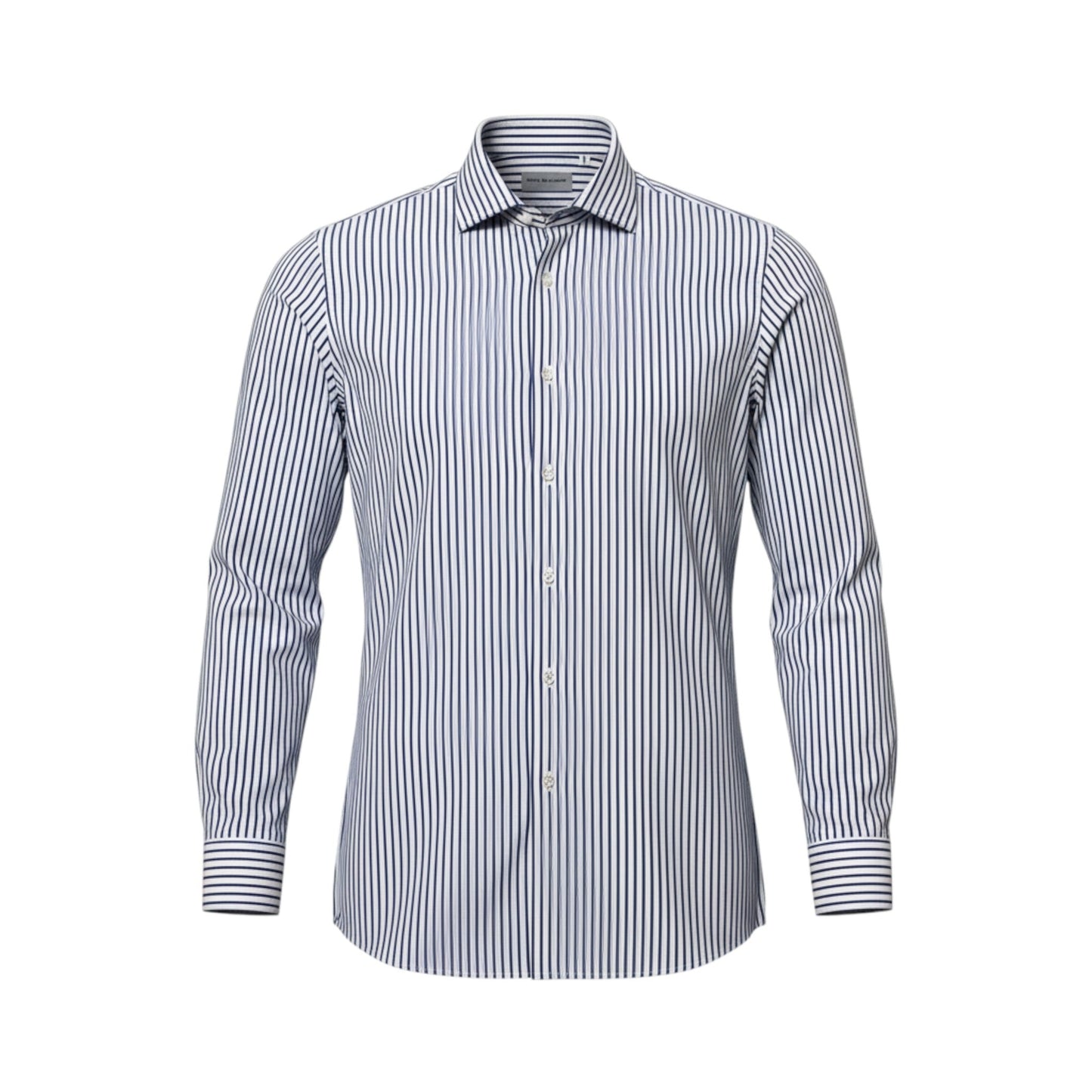 UNIT Hamburg - Never Laundry, Slim Fit, Baumwolle, dunkelblau - weiss gestreift - Never Laundry