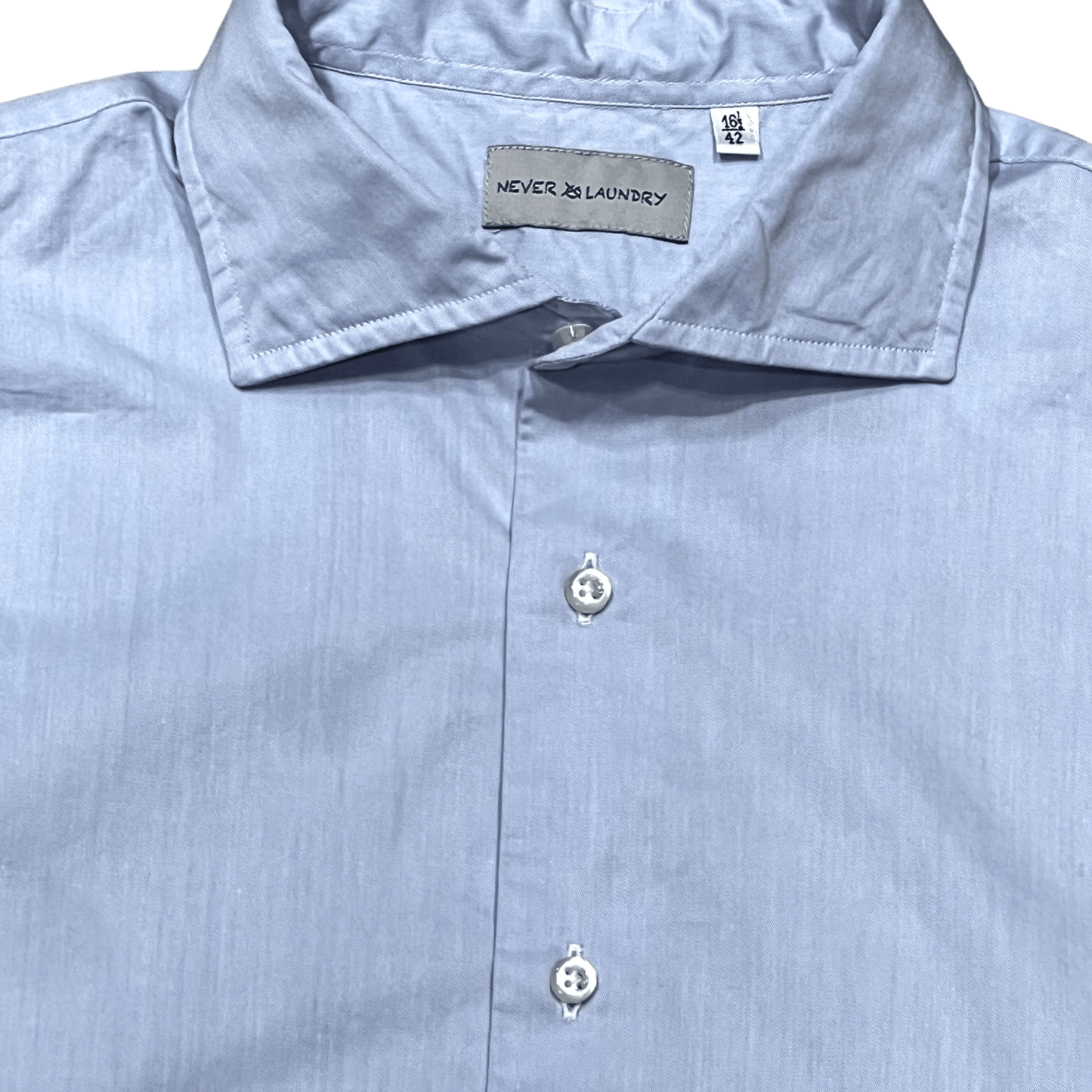 UNIT Hamburg - Never Laundry, Slim Fit, Baumwolle, uni, hellblau - Never Laundry