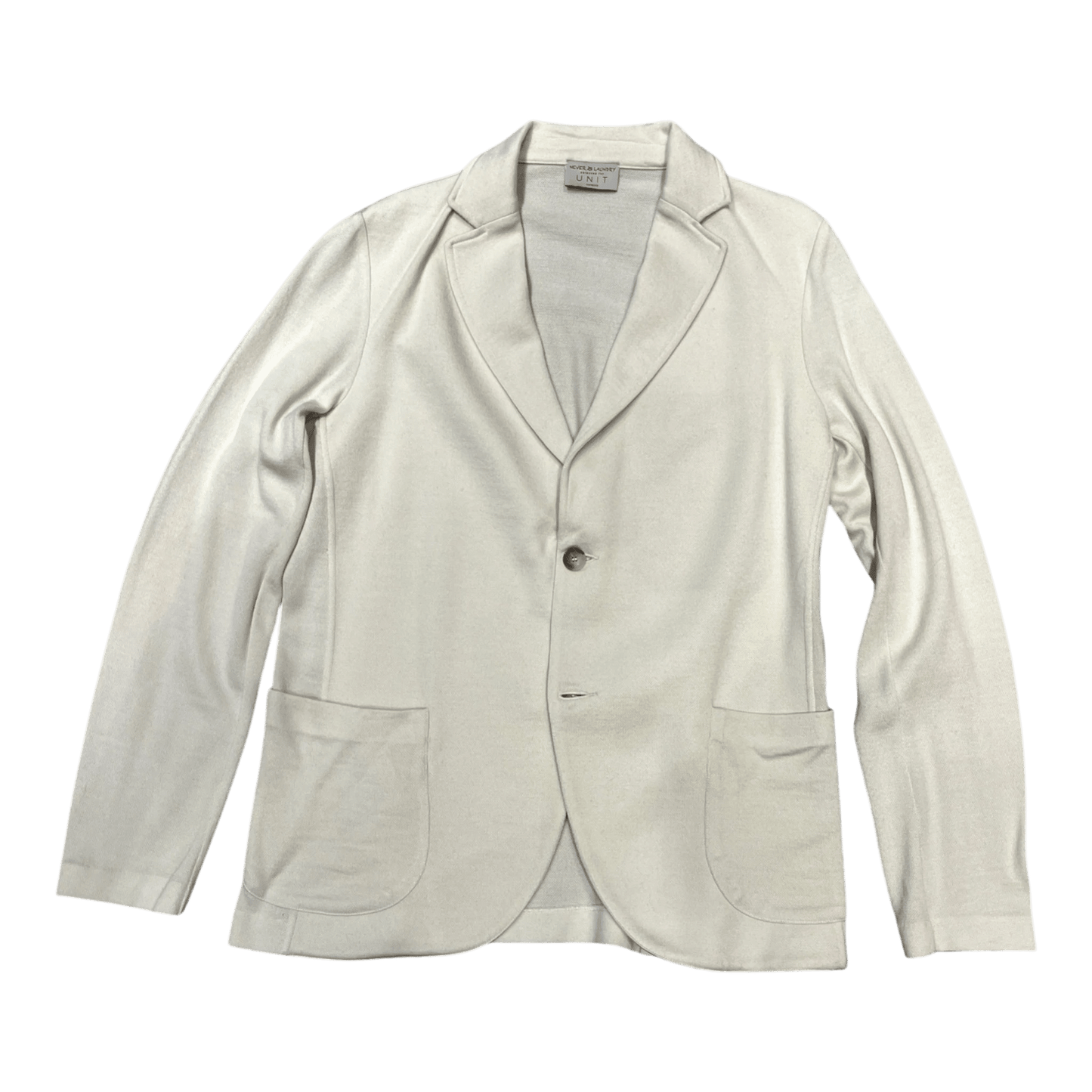 UNIT Hamburg - Never Laundry Stricksakko Travelwoo, wollweiss - Never Laundry