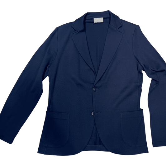 UNIT Hamburg - Never Laundry, Stricksakko Travelwool, navy - Never Laundry