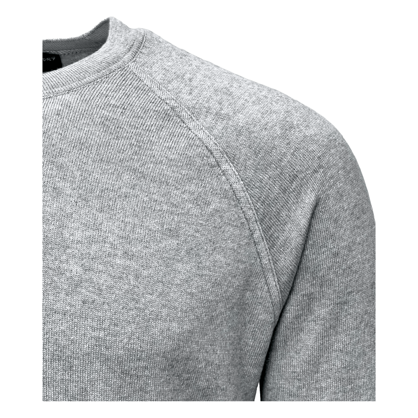 Never Laundry, Stricksweat, Raglanarm, Merino/ Kaschmir, silber - UNIT Hamburg