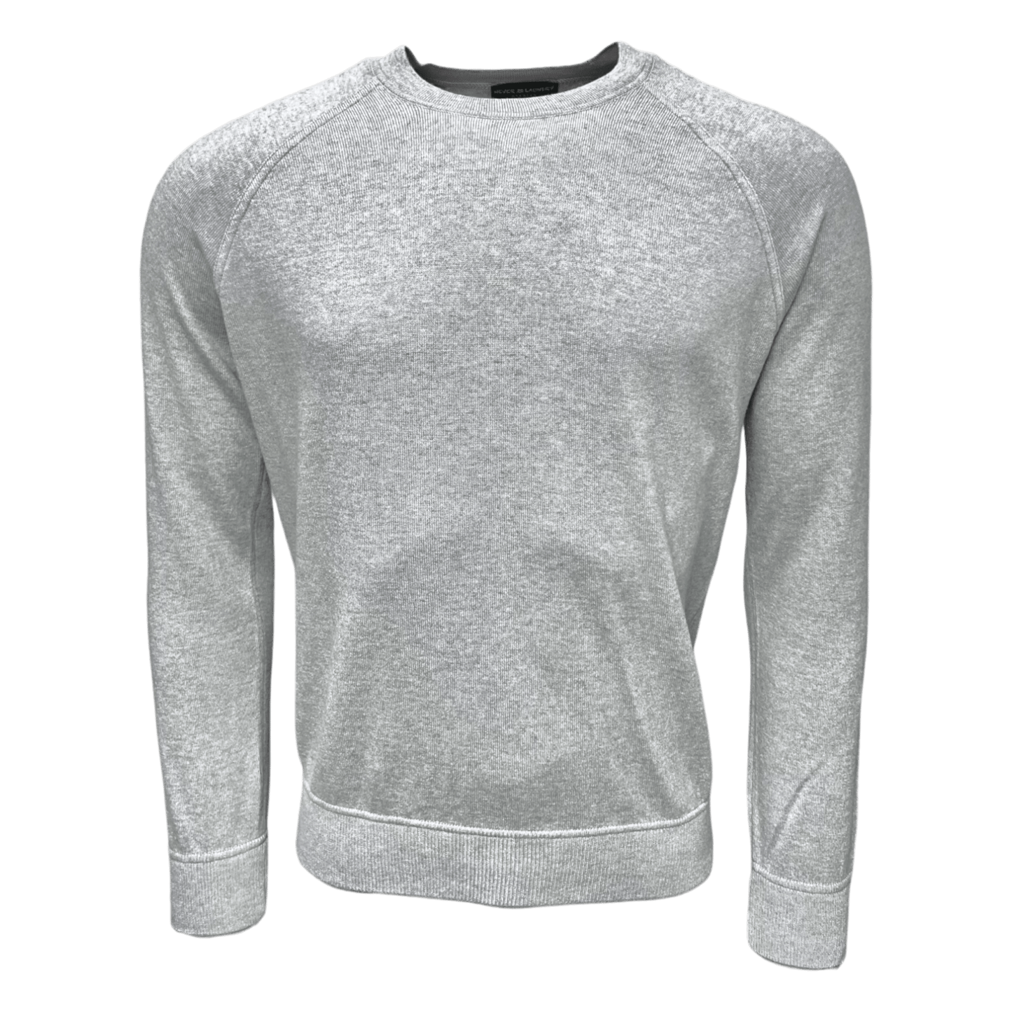 Never Laundry, Stricksweat, Raglanarm, Merino/ Kaschmir, silber - UNIT Hamburg