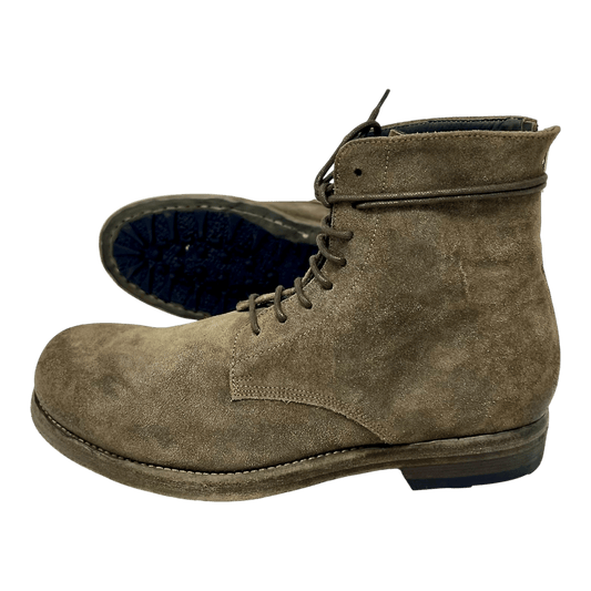 UNIT Hamburg - Officine Creative, BULLA, Schnür,Zip Boot – aus Rauleder, schlamm - Officine Creative
