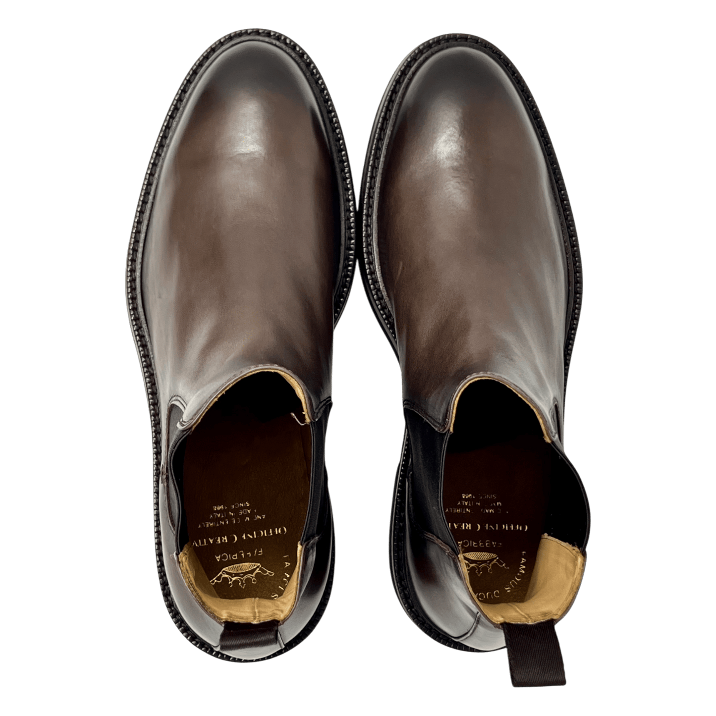 Officine Creative DUDE, Chelsea Boot, Kautschuksohle, Nappa, braun - UNIT Hamburg