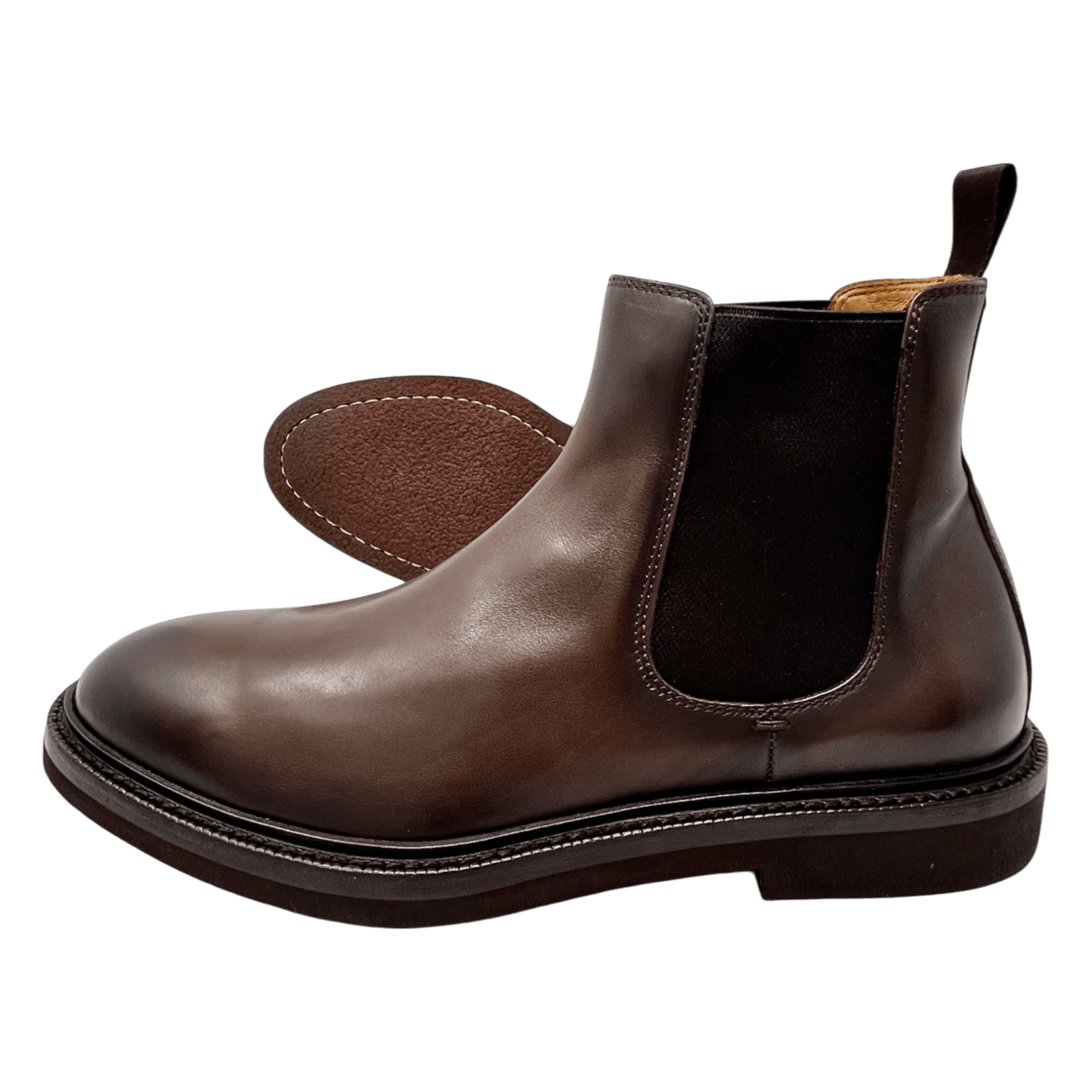 Officine Creative DUDE, Chelsea Boot, Kautschuksohle, Nappa, braun - UNIT Hamburg