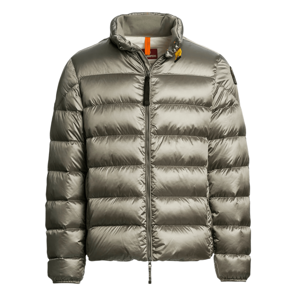 UNIT Hamburg - Parajumpers Dillon – Daunenjacke mit glänzendem Finish, grau mit salbei - Parajumpers
