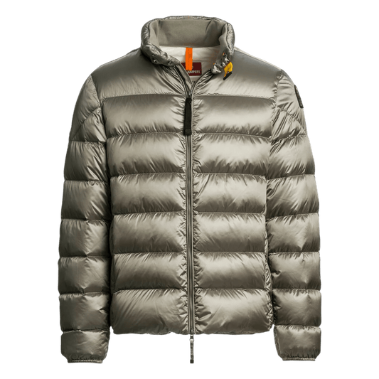 UNIT Hamburg - Parajumpers Dillon – Daunenjacke mit glänzendem Finish, grau mit salbei - Parajumpers