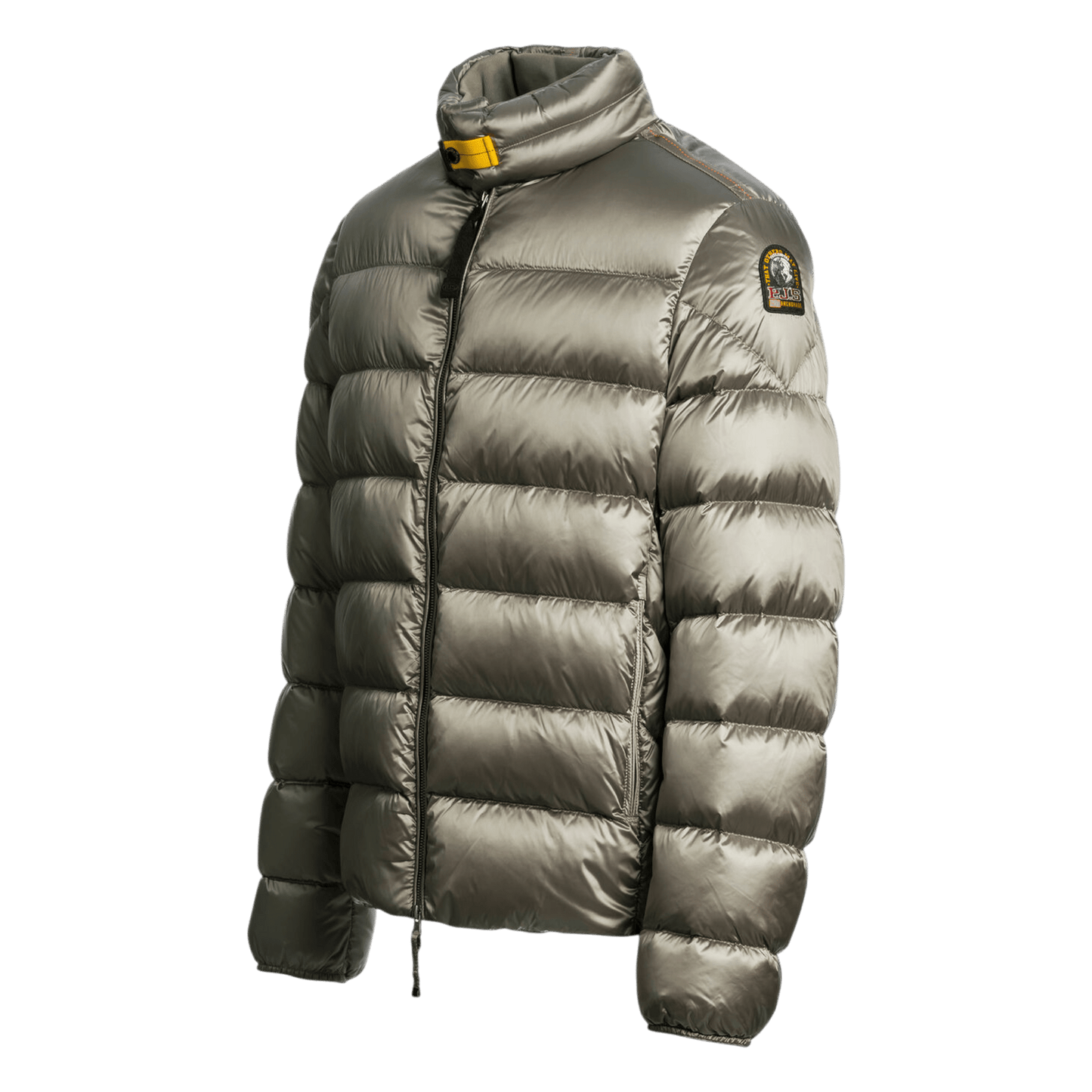 UNIT Hamburg - Parajumpers Dillon – Daunenjacke mit glänzendem Finish, grau mit salbei - Parajumpers