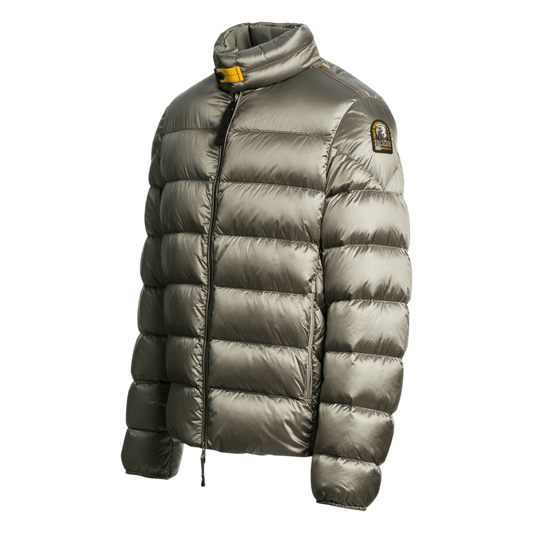 UNIT Hamburg - Parajumpers Dillon – Daunenjacke mit glänzendem Finish, grau mit salbei - Parajumpers