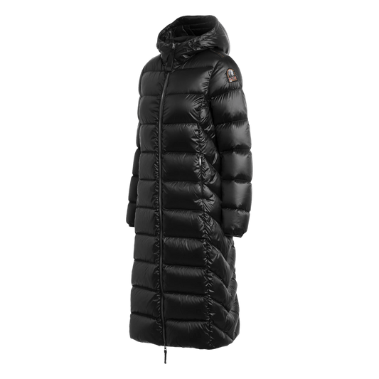 Parajumpers LEAH - WOMAN, Modell Winter 24, Daunenmanel mit Kapuze, black - UNIT Hamburg