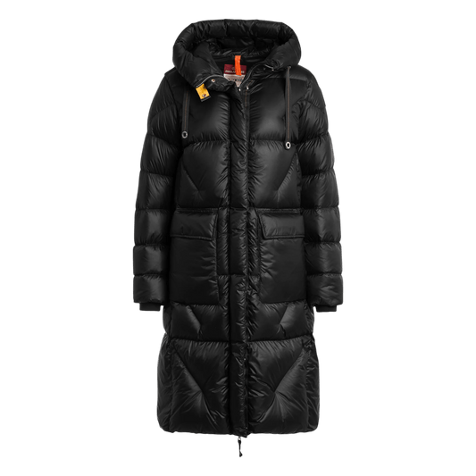 Parajumpers Leonie - WOMAN, Modell Winter 24, Daunenmanel mit Kapuze, black - UNIT Hamburg