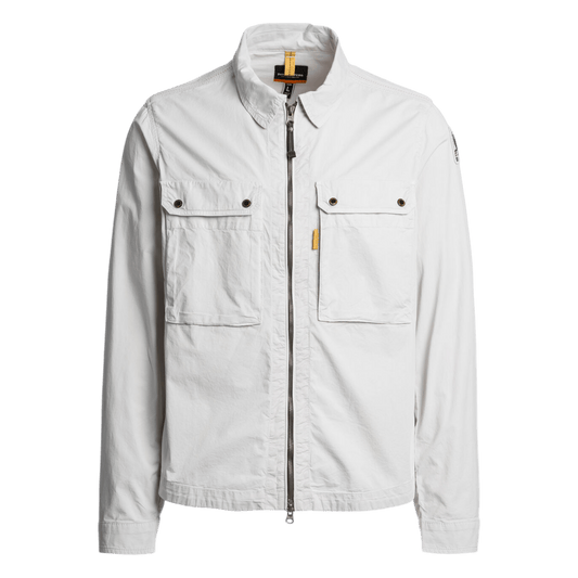 Parajumpers, TEL, Overshirt Gabardine Baumwolle, silber - UNIT Hamburg