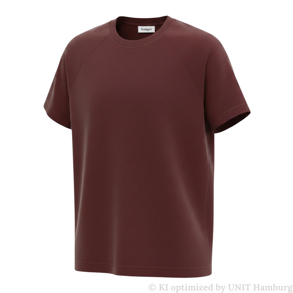 Watermarked - Sunspel schweres Supima T-Shirt rotbraun