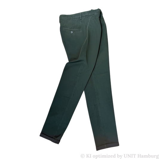 Watermarked - Never Laundry Chino falschengrün mit Bundfalte
