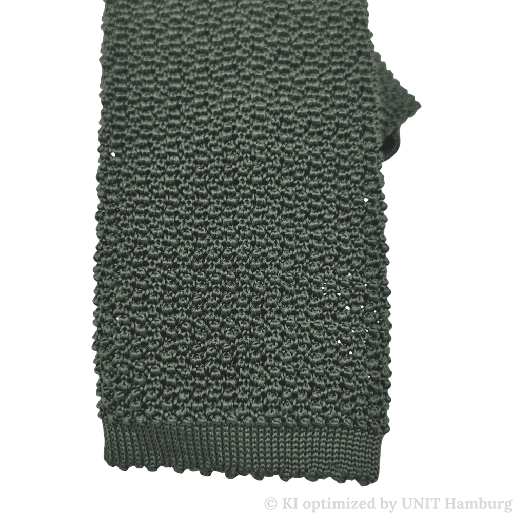 Watermarked - Ascot, Seidenstrick Krawatte, oliv,