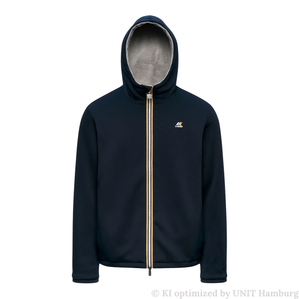 Watermarked - K-Way, Jack Wendejacke in Blue Depth und Grey Mist