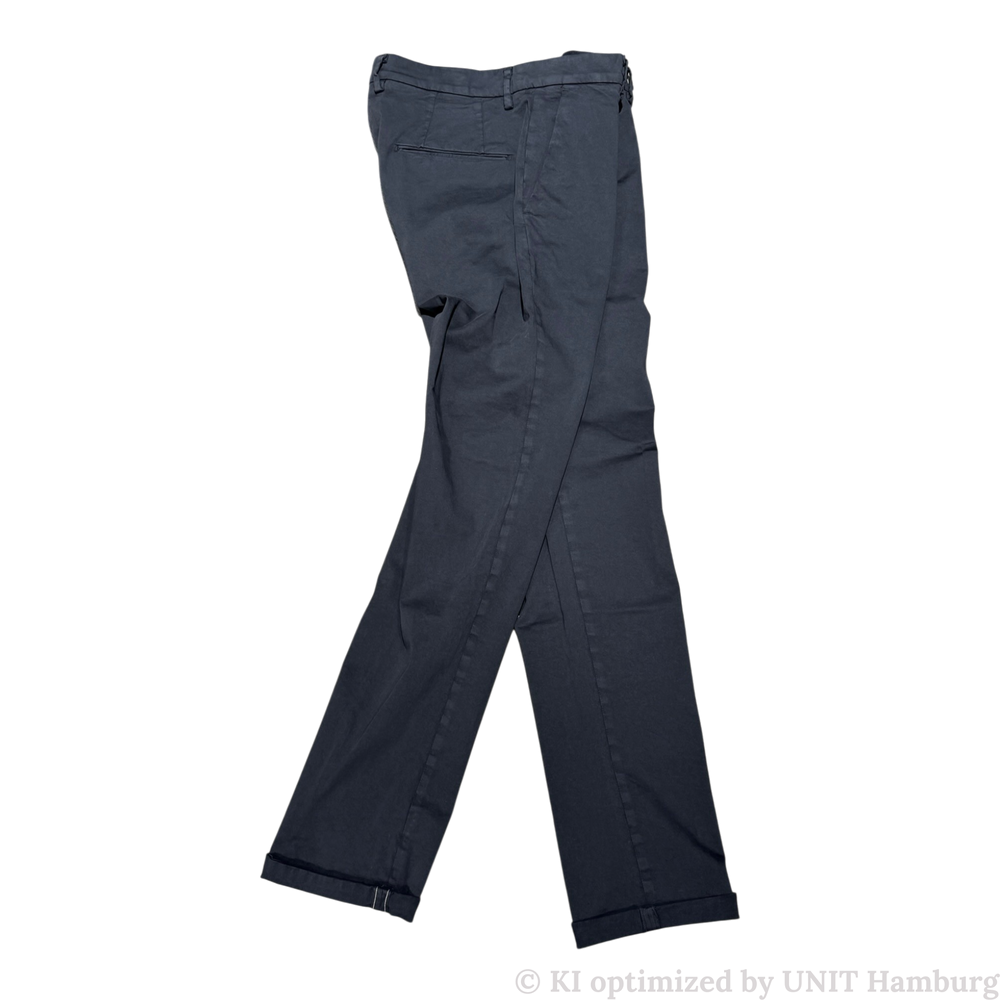 Watermarked - Never Laundry Chino navy aus Baumwolle mit Stretch
