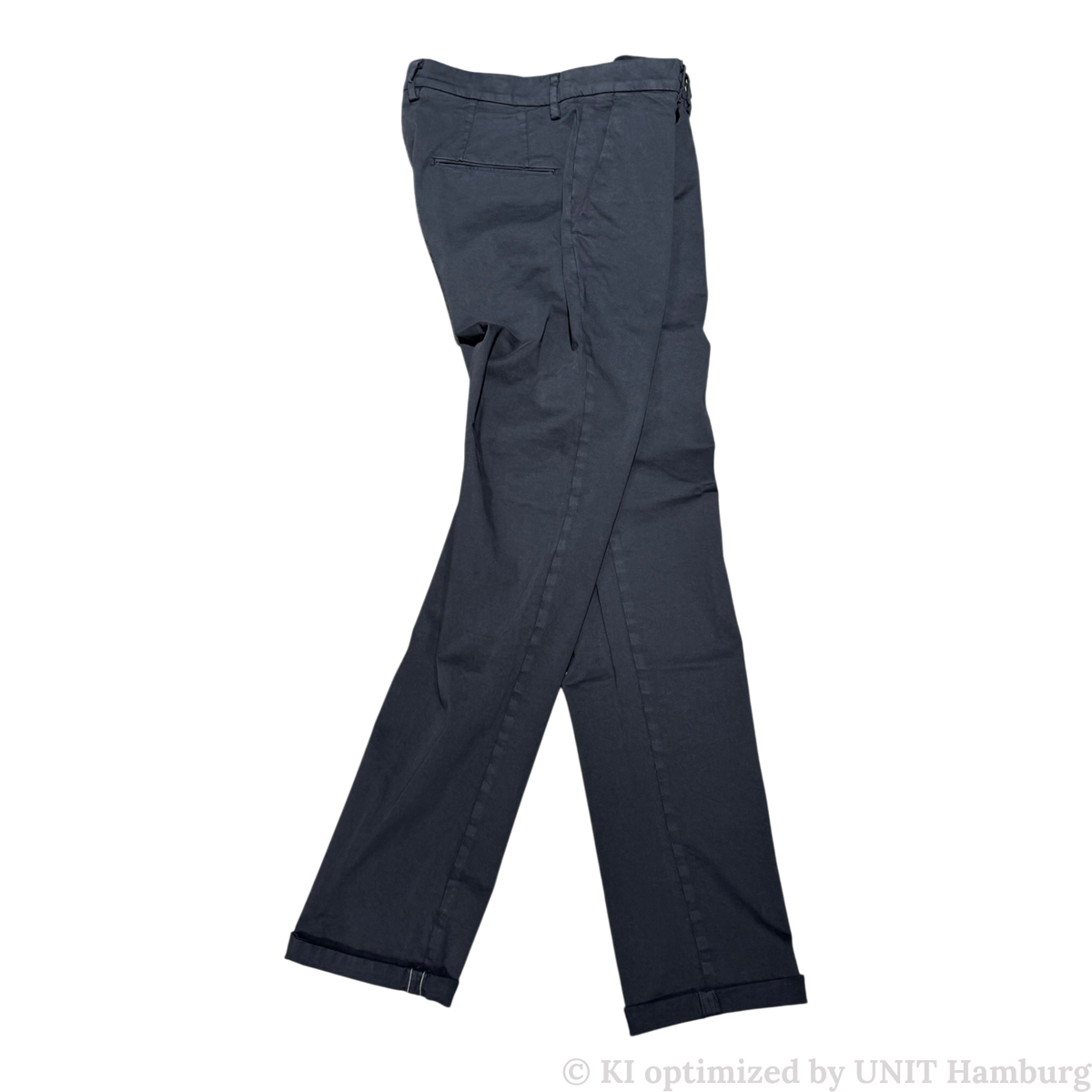 Watermarked - Never Laundry Chino navy aus Baumwolle mit Stretch