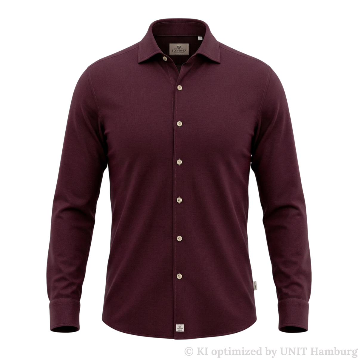 Watermarked - Sonrisa Jerseyhemd in Chianti-Rot