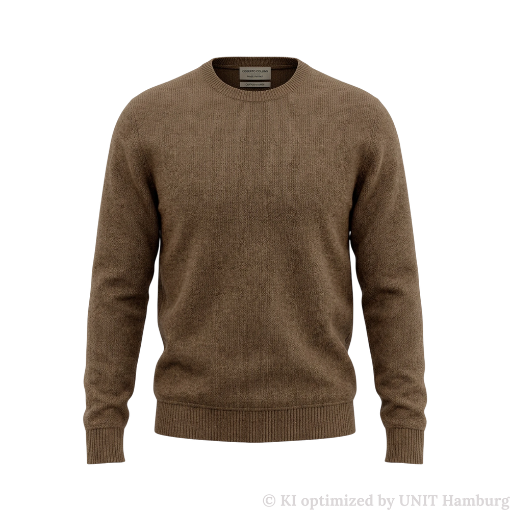 Watermarked - Roberto Collina, Merino / Baby Kamel, Rundhals, vicuna braun